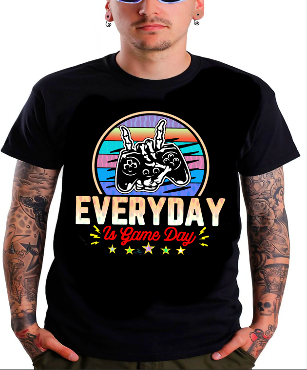 Everyday Is Game Day T-Shirt – Für echte Gamer